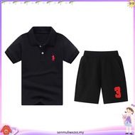 【🇲🇾Ready Stock】RL Cotton  & Shorts Set Baby Toddler Boy Kids Clothing Baju Bayi Budak Lelaki