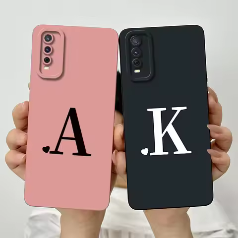 For vivo Y20 Case vivo Y20s Y20I Y20SG Y20G Phone Case Vivo V2029 V2027 V2032 Case Luxury Letters Sq