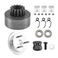 RC Clutch Bell 14T Gear Bearing Clutch Shoes Springs Cone&Engine Nut Flywheel Assembly for 1/8 RC Mo