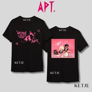 Music Song T-Shirt APT Akateu Bruno Mars x Rose Blackpink Custom Screen Printed T-Shirt/ Premium Com
