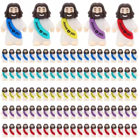 50pcs mini Jesus ornaments Jesus statues desktop decorations party gifts decorations savior Easter C