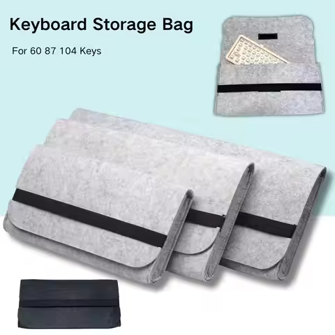 Keyboard Bags Keyboard Storage Case 60 87 104 Keys Storage Pouches Keyboard Bags Compatible with Mec