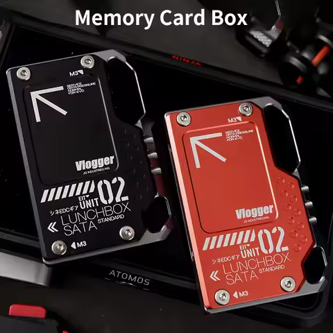 Vlogger Photography Accessories Memory Card Box Aluminum Alloy Card Reader for 870 SATA Atomos Ninja