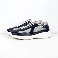 [Zero World Original Product] PRADA PRADA Patent Leather Fabric Low-Top Casual Shoes Lightweight Sne