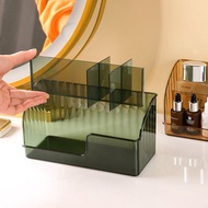 Light Luxury Compartment Mirror Cabinet Storage Box Home Desktop Cosmetic Storage Basket Washstand D