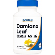 Nutricost Damiana Leaf Extract 120 Capsules for 120 Serving Per Bottle - Vegan, GMO-Free and Gluten-