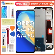 Original OPPO A54 A74 5G LCD CPH2195 CPH2197 CPH2263 Display Digital Touch Screen with Frame Replace