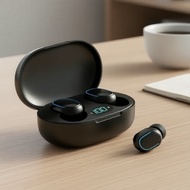 E7S TWS HiFi ENC     Fon Telinga Bluetooth E7S TWS Stereo HiFi Pembatalan Bunyi ENC Hayat Bateri Pan
