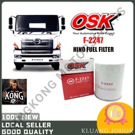 OSK DIESEL FUEL FILTER F-2247 HINO PROFIA 23401-1221 HINO TRUCK LORRY LORI FUEL FILTER HINO PROFIA F