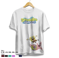 KC-134 Kings Kaos Premium Pria Wanita SPONGEBOB Cotton Combed 30s Regular Fit Print Digital Size S M