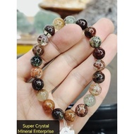 (Local Ready Stock/本地现货)天然巴西高等级4季幽灵水晶圆珠手串Natural Brazil High Gred 4 Seasons Phantom Crystal Beads Br