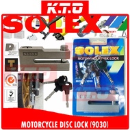 (MODEL: 9030) SOLEX HEAVY DUTY PREMIUM BRASS MOTORCYCLE DISC BRAKE LOCK