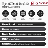 (FJ) New Jakarta - Polyester Floor Carpet Size 100x150cm / 150x200cm / 200x300cm Living Room Floor C