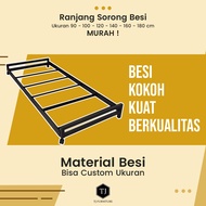 Ranjang Besi Sorong / Tempat Tidur Besi / Divan Besi / Double Bed Minimalis 140x200 cm dan 160x200 c