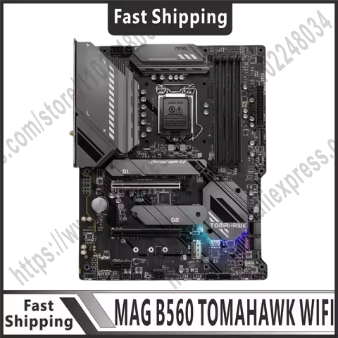 B560 Motherboard MAG B560 TOMAHAWK WIFI LGA 1200 DDR4 128GB PCI-E 4.0 3×M.2 USB3.2 ATX HDMI for 11th
