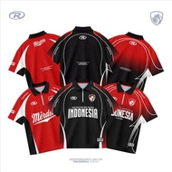 Premium Quality Father & Son Couple Independence Jersey with Zipper Collar