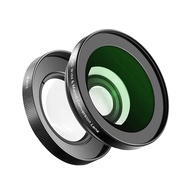 HD Wide Angle Lens with 18mm Wide Angle & 10x Macro ZV-1F ZV-E10 2-In-1 Lens Adapter Kit