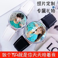 Lettering Couple Watch 520 A Pair Couple Style 2 Pack Student Dial Customized Photo Birthday Meaning