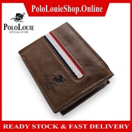 Original Polo Louie Men PU Leather Smart Wallet Dompet Lelaki