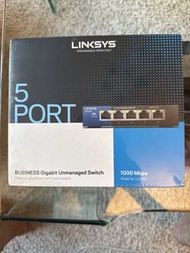 Linksys 5-Port Gigabit Unmanaged Business Switch LGS105 五連接埠商務超高速乙太自動切換器