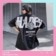 HADES LUXA loose-form unisex short-sleeved T-shirt, ulzzang men's and women's T-shirt