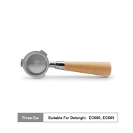 Coffee Bottomless Portafilter 51MM For Delonghi EC680 EC685 EC310 With 2-Cups Filter Basket Barista 