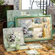 Logo Panda Set Student Cute Note Gift Box Printed High-value Cultural Creative Stationery Cartoon No