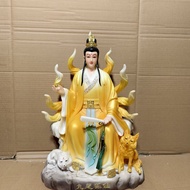 Hán bạch ngọc cửu vĩ hồ nam nữ gia dụng hồ tiên thần tượng trang trí bạch hồ nương bạch hồ công tử H