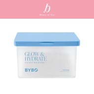 BYBO GLOW & HYDRATE FLEXFIT WRAP PAD โทนเนอร์แพดยืด ให้ผิวฉ่ำโกลว์ พร้อมปลอบประโลมผิว จำนวน 100 แผ่น