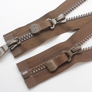 Zipper accessories Resin No. 6 No. 8 Double Head Double Open Single Open Zipper Brown Green Pull Hea