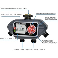 Eden 93413 Programmable Digital Water Timer 4-Zone, Compatible with Wireless Soil Moisture Sensor