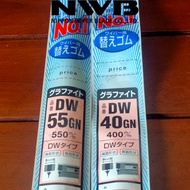 NWB DW55+40 Hybrid Wiper Rubber Refill Design Japan New Rush-Terios-Hilux-Fortuner VRZ