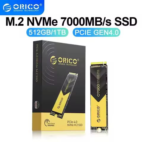 ORICO 512GB M.2 NVMe SSD PCIe 4.0x4 Gen4 2280 NVME SSD Up to 7000MB/s Internal Solid State Drive for