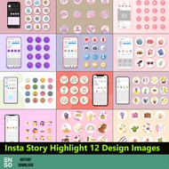 Instagram Story Highlight Cover PNG Images Bundle | IG Stories Highlight Cover | Design Your IG Easy