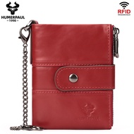 HUMERPAUL Wallet For Women Rfid Coin Purse Genuine Leather High Quality Fashion Designer Wallet Mult