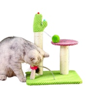 [HOT BH] Cactus Cat Scratching Tree Tall Cactus Cat Scratcher With Natural Sisal Rope Full Wrapped Natural Sisal Scratching Post For