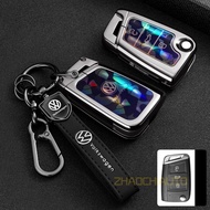 Zinc Alloy Car Remote Key Case Cover Shell For VW Volkswagen Golf 7 MK7 Tiguan MK2 Ateca Leon FR 2 I