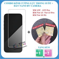 Tempered glass XM 13T 13T Pro RM Not 13 Not 13 Pro Not 10 5G Transparent not full screen + camera pr