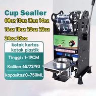 REAIM Cup Sealer plastik 8-26oz Black Mesin press gelas cup alat press