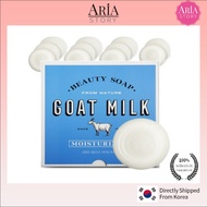 Shower Mate Goat Milk Soap White 90g /Body wash/face wash/soap(3EA)