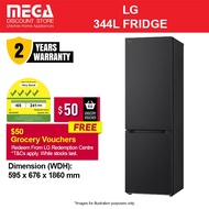 LG GB-B3443EP 344L 2-DOOR FRIDGE | Bottom Freezer | 4 Ticks | Free $50 Grocery Vouchers Redeem From 