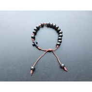 G670 ROSARY BRACELET WOODEN BEAD CATHOLIC CROSS BRACELET