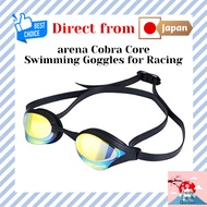 [FINA Approved] arena Cobra Core Swimming Goggles for Racing/ Unisex/ / Orange × Yellow × Black × Black/ One-size-fits-all/ Mirror Lens AGL-240M [Direct from Japan]