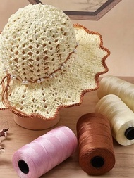 1pc High Quality Crochet Flat Tape Yarn, Tassel Cord 2.5~3mm X 218 Yards/250g Flat Polyester Ribbon 