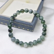 緬料 藍水飄花 手珠 珠串 | 天然緬甸玉A貨翡翠
