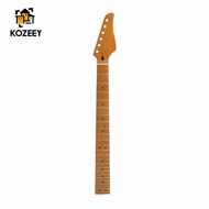[KOZEEY] Electric Guitar Neck Roasted Maple Replacement Guitar Neck 24-Fret C-Shaped for Luthier