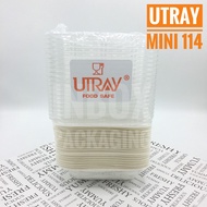 inboxpackaging กล่อง UTRAY 114 ขนาดเล็ก 1 Pack 20 ใบ มีถาดกระดาษพร้อมฝา เข้าเตาอบหรือไมโครเวฟได้ใส่ข