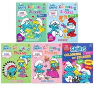 Fun Activities Books 3 Years Old And Above The Smurfs Colouring And Stickers Early Learning Pelangi