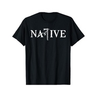 Native Indian Pride Print T-shirt Trendy Cotton Tops Short Sleeve Street Style Short Sleeve