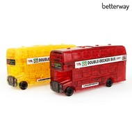 Betterway 3D Double Decker Bus Car Crystal Puzzles Model DIY Building Blocks Kids Toy Gift